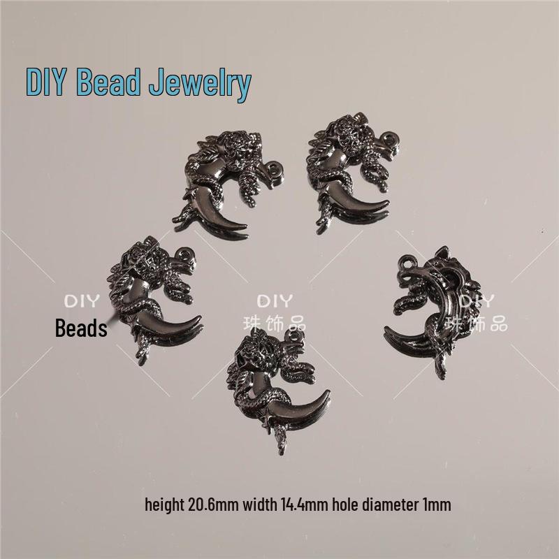 Moon Series Hollow Pendant Charms for DIY Beaded Jewelry