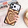 Latte Love Groovy Coffee Heart Pink Phone Case For IPhone 17 16e 15 14 13 12 11 Pro Max Air Mini Soft Protective Cover