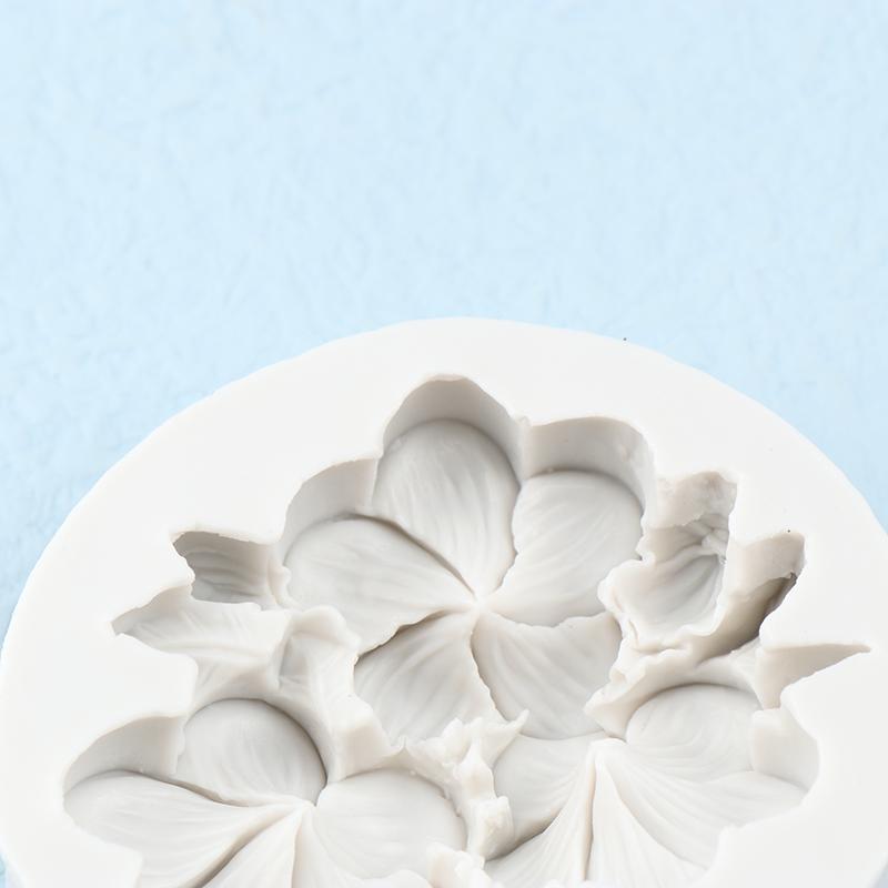 1Pc Flower Shape Silicone Mold Gardenia Plumeria Rubra Soap Fondant Molds Diy Cake Jelly Chocolate Decoration Baking Tool