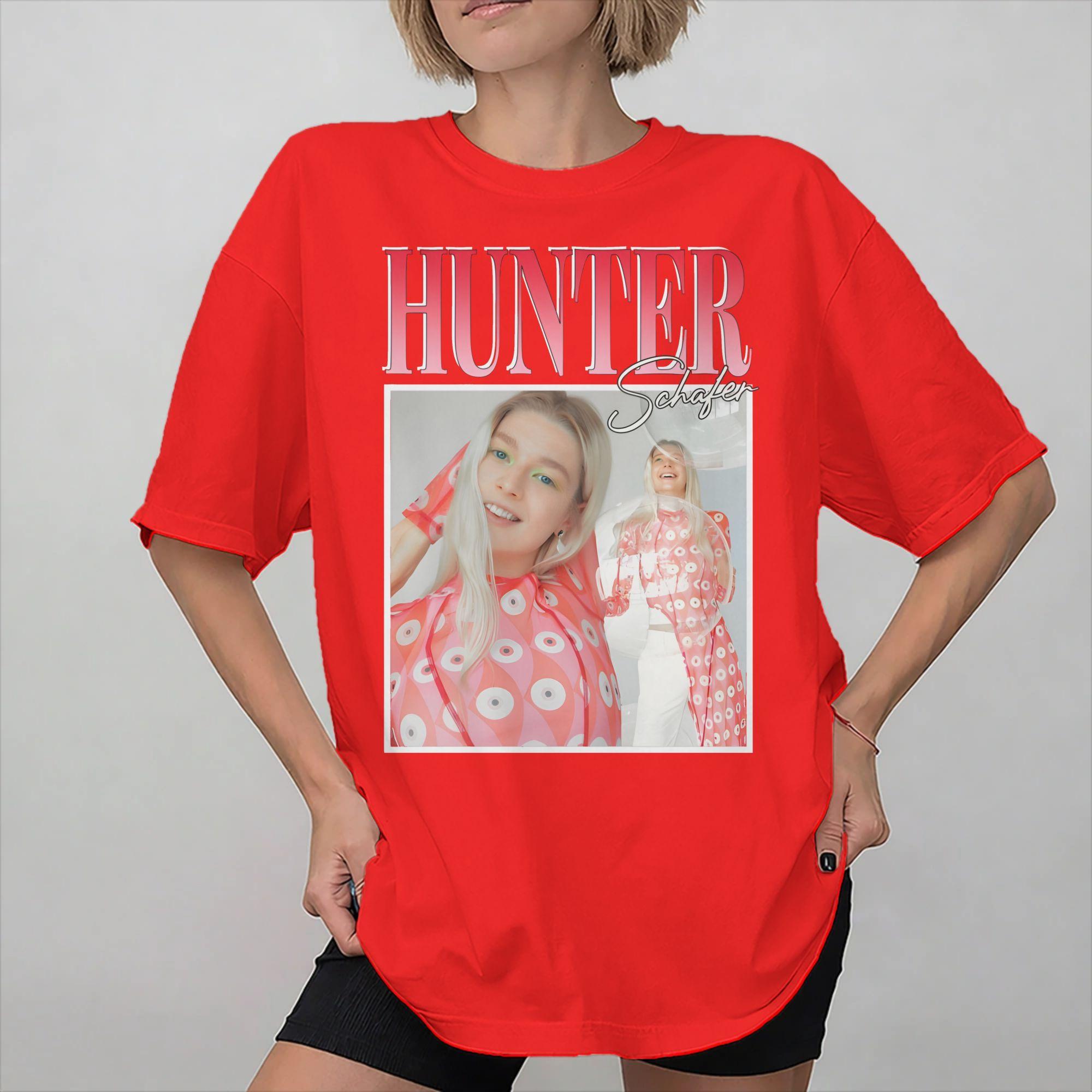 Printed Jules Vaughn Hunter Schafer T Shirt For Unisex  Cotton Tee Shirt Short Sleeve Clothes S
