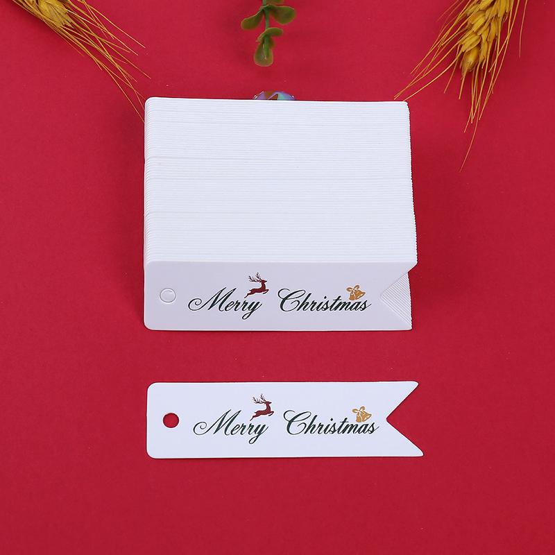 100PCS/Set Gift Tags Store Gifts Christmas Decorations Easy To Use Label Exquisite Christmas