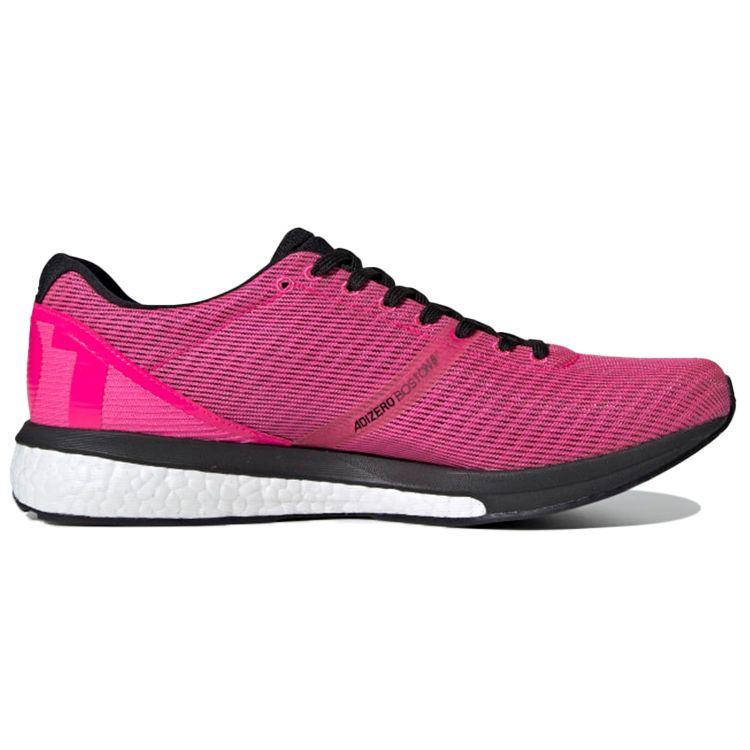 Кроссовки унисекс adidas Adizero Boston 8 Wide Shock Pink Black Core-Black Cloud-White — фото 2