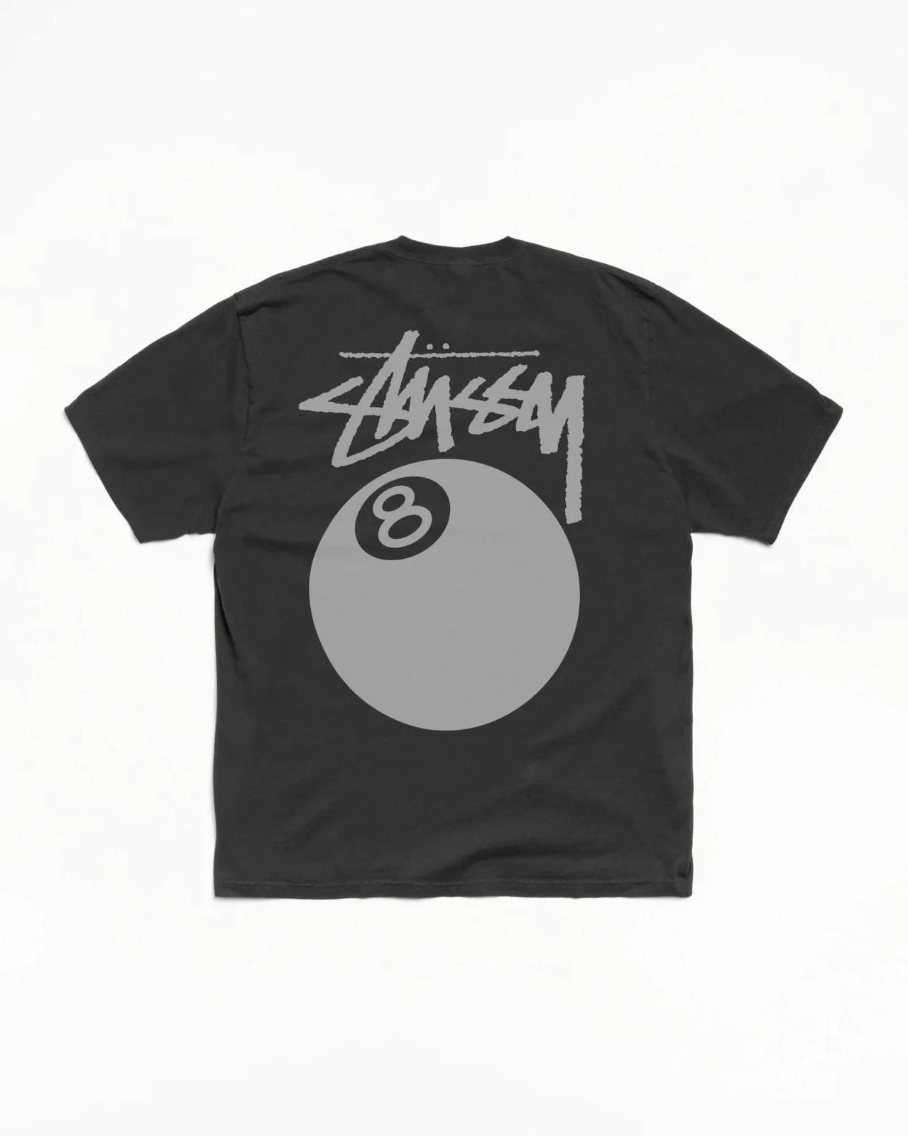 Stussy 8 Ball Tee Pigment Dyed Black L