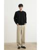 WHOLOVESART Washable Semi-Crop Knit Pullover Black