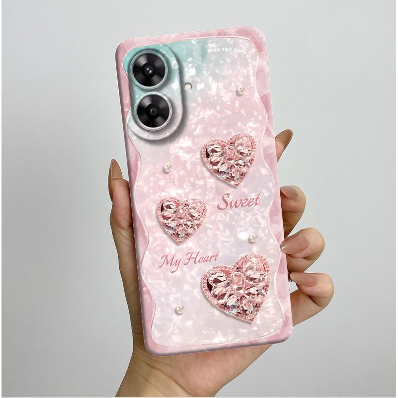 For Realme Note 60 Case Pretty Flower Camera Protector Phone Cover For Realme Note 60 60x Soft Shockproof Case Funda Note60 Etui