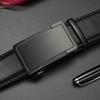 Men's Belt Genuine Leather Automatic Buckle Cowhide Belt Men's Business Casual Simple and Versatile Middle Aged and Young Trendy Belt Men