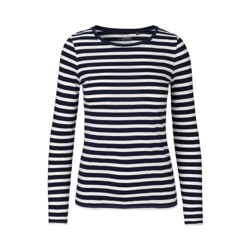 Neutral Womens/Ladies Striped Long-Sleeved T-Shirt