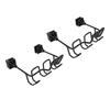 2pcs Car Hat Organizer Black Space Saving Stainless Steel Automotive Seat Back Cap Holder with 3 Hooks for Helmet