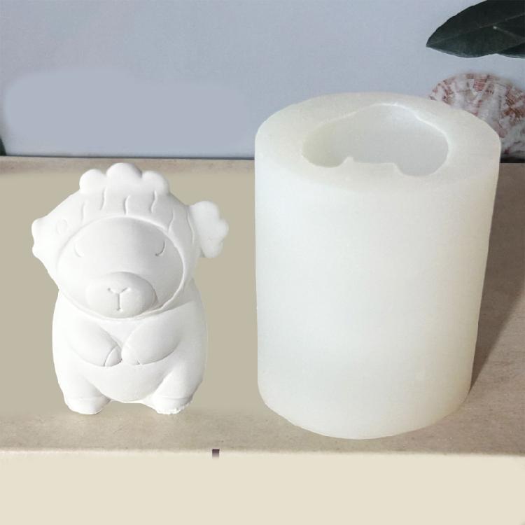 Capybara Shaped Candle Mold Reusable Silicone Mold for Home Decorations Practical Aromatherapys Mould Jewelry Supplies