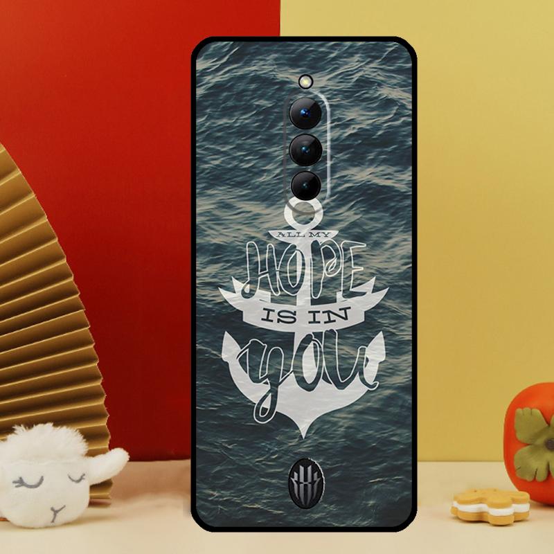 Stripes Anchor Boat Ship Case For Nubia Red Magic 10 9 8 Pro Plus 6 7 6S 7S Pro 5G 6R RedMagic 8S 9S Pro Plus Cover
