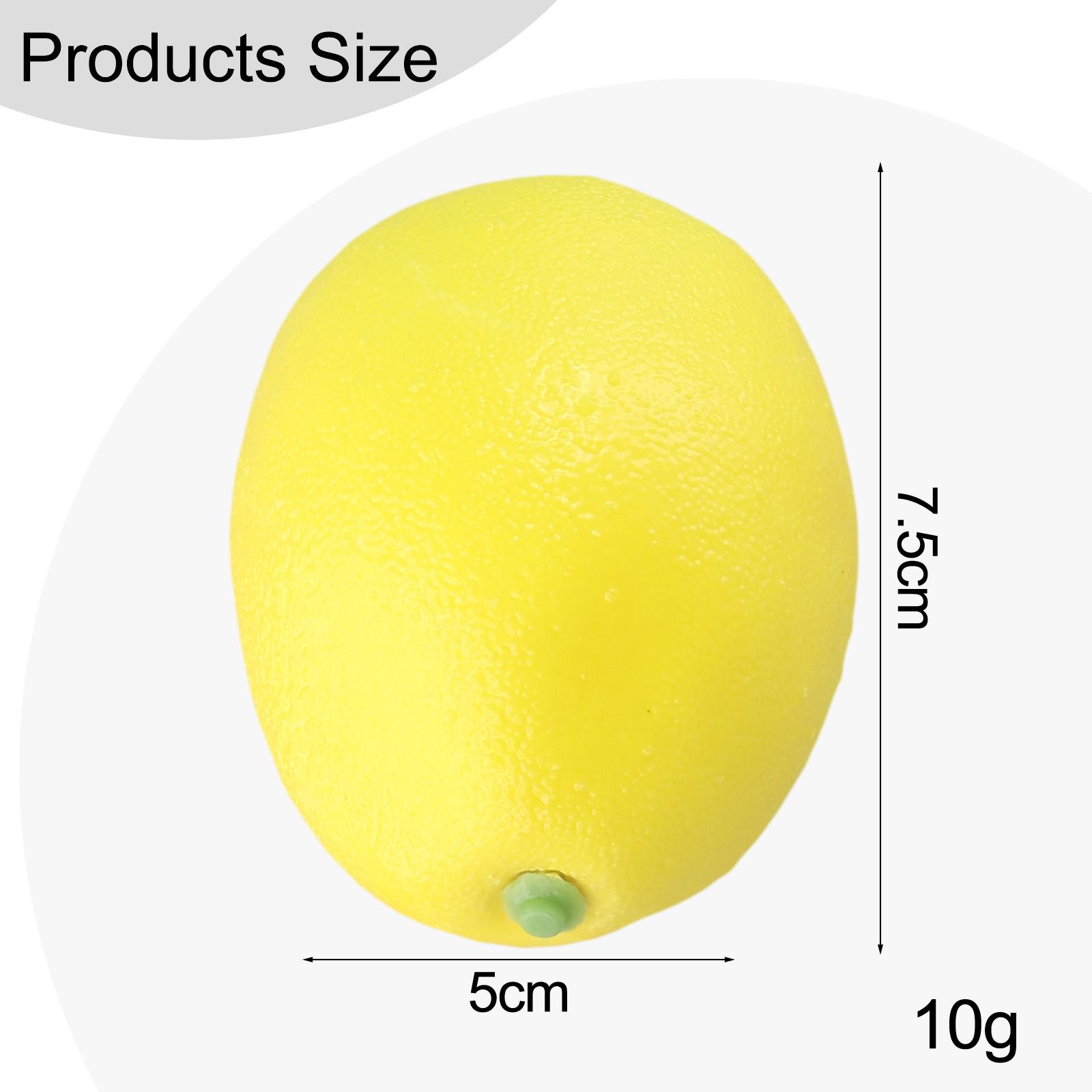 

Artificial Lemon Decor Fake Lemon Props Foam Fruit Model Photo Props