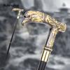 Golden Black Eagle Red Eye Pattern Walking Stick Party Fashion Elegant Walking Stick Decorative Cospaly Cane Knob Crosier 90cm