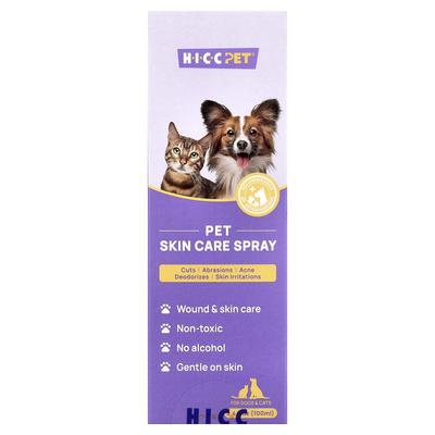 HICC Pet, Hautpflegespray für Haustiere, für Hunde und Katzen, 100 ml (3,4 fl oz)