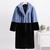 Winter Women High Quality Faux Rabbit Luxury Long Fur Coat Lapel OverCoat Thick Warm Female Plush Jacket Large Size 5XL