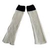 Campus Style Leg Warmers Gothic Knit Long Socks Leggings Gaiters Autumn Winter Cuffs Ankle Heaps Socks