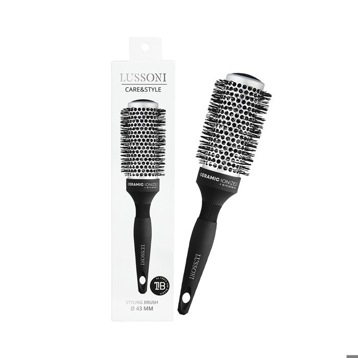 Lussoni Haircare Brush C&S Round Silver Styling 43mm - Brosse Ronde