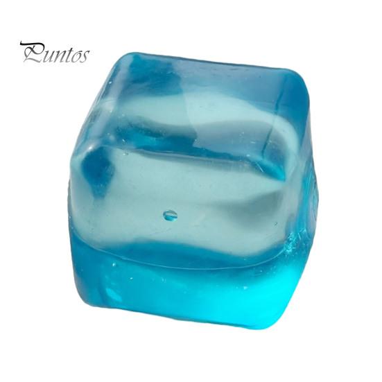 Hand Exercise Ball Anxiety Relief Stress Cube Toy, Clear Frosted Squeeze Toy Snowflake Glitter Ice Sensory for Students Workers Tool