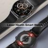 Max Pro Smart Watch Men Laser Treatment ECG Body Temperature Measurement Heart Rate Blood Pressure Oxygen Smartwatch