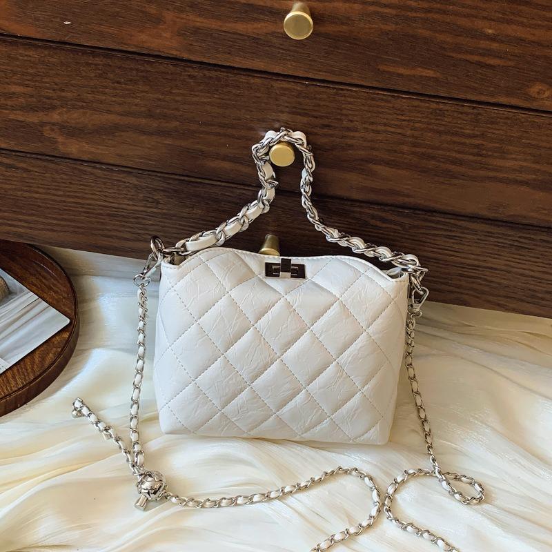 Bucket Women's Bag New Chain Diamond Shoulder Portable High-end Messenger Bag Tide