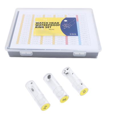 960 Pcs Watch Crown O Rings 96 Sizes Rubber Flexible Water Proof Seal Rings Watch Gaskets for Repair