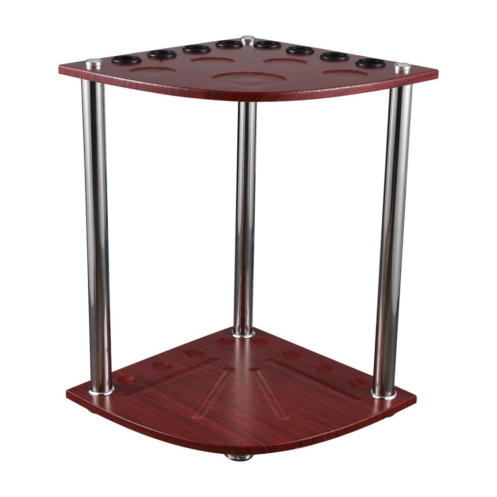 Billard-Queue-Halter 8 Löcher Fächerförmig Vertikaler Queue-Halter Kann Acht Billard-Queues, 16 Kugeln und 5 Getränke aufnehmen Platzsparend Geeignet