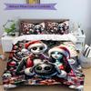 3Pcs Christmas Nightmare Before Christmas Bedding Set Quilt Cover Pillowcase Home Christmas Xmas Halloween Gift 1 Duvet Cover 2 Pillowcase S921528