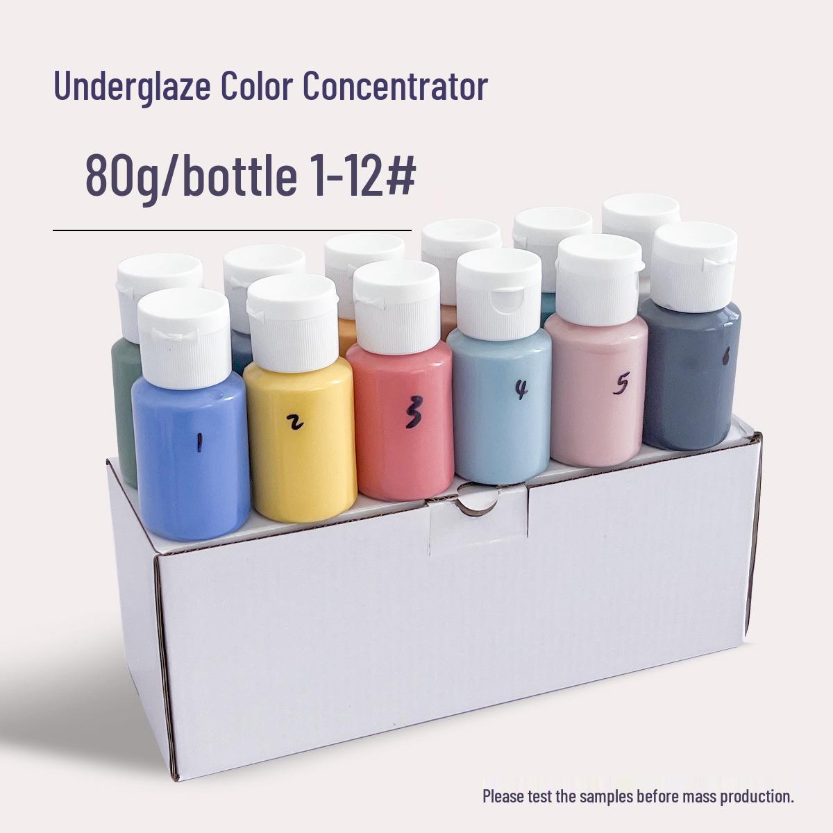 

60ML Hai ao Hua Medium-Temperature Underglaze Pottery Pigment 80g/Bottle [No Label]