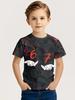 Lustiges Sechs Sieben 6 7 Meme Design T-Shirt für Kinder Chaotischer Humor Y2k Spiel Spruch T-Shirt Neuheitsgeschenk Jungen Top Mode Kinderkleidung