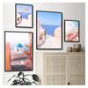 Greek Island Travel Poster Minimalist Wall Art Canvas Painting Summer Greece Prints Mamma Mia College Dorm Decor Santorini