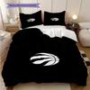 Toronto Raptors Passion Court Bedding(1 * Duvet Cover + 2 * Pillowcase, Without core)Soft and Comfortable Duvet Cover and Pillowcase
