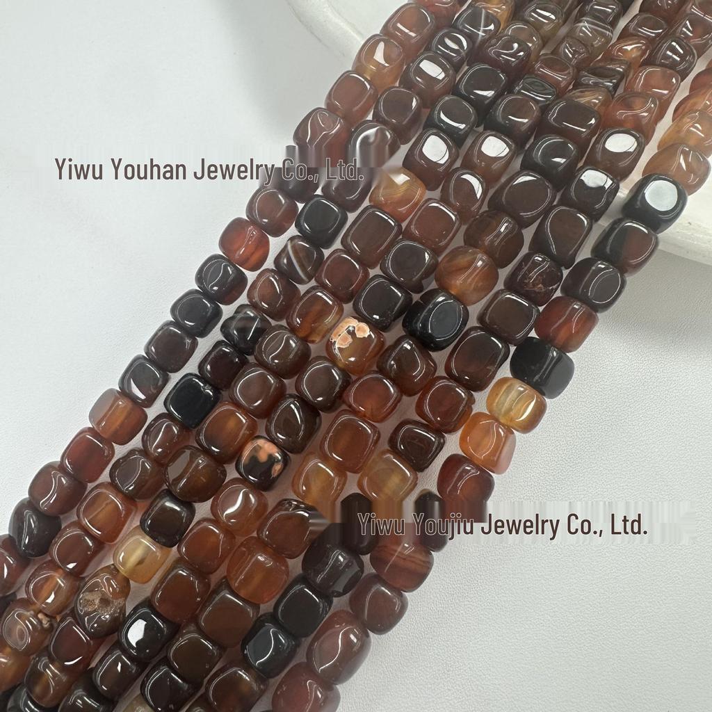 Square Weathered Sugar Cube Stone Beads - DIY Bracelet & Jewelry Accessories