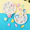  Marine Theme Cake Mold,Seashells Silicone Mold for Fondant Crafting Projects