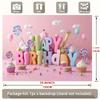 2D Flat Pink Candyland Birthday Backdrop with Lollipops for Aesthetic Kids Party