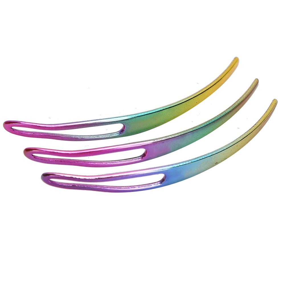 3pcs Dreadlocks Needle Multi‑Color Crochet Hook Dreadlocks Making Hair Braiding Tools