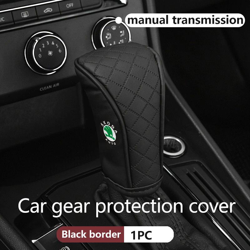 Car Center Console Gear Shift Knob Protection Cover Handle Case For Skoda octavia a5 a4 mk1 2 fabia superb rapid mk3 yeti 2006 agi488