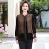 Elegant Autumn Two-Piece Retro Chinese Top for Moms and Seniors