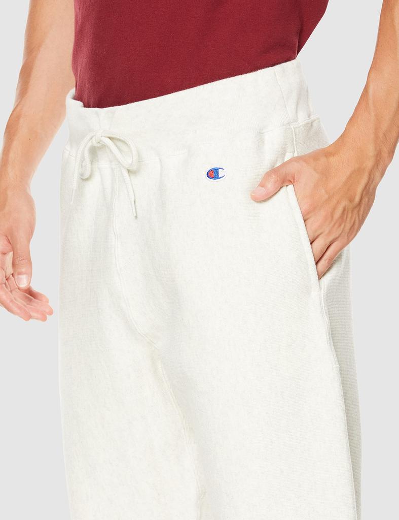 Long Pants Jog Pants Sweatshirt Brushed Lining Reverse Weave Sweatpants Oatmeal XL [Champion] 11.5oz C3-Q215 Men's