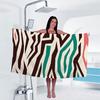 1Pc Colorful Stripe Print Towel Sports Quick-Drying Super Absorbent Camping Towel Soft Lightweight Gym Swimming Yoga Beach Towel