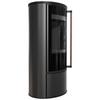 KRATKI ERIK Ø150 5.5 kW Black Termotec Stove Soft Close Jatoba Handle