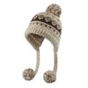 Elastic Thermally Fleece Hat Nordic Pattern Lightweight Cold Weather Headwear Elastic Winter Beanies For Travel
