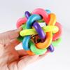 Vibrant Bell Woven Ball Pet Toy for Self-Entertainment and Puppy Teeth Cleaning
