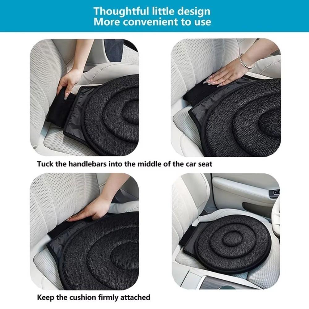 360 Degree Rotating Auto Mounted Seat Cushions Breathable Movable Seat Cushions Car Seat Pad