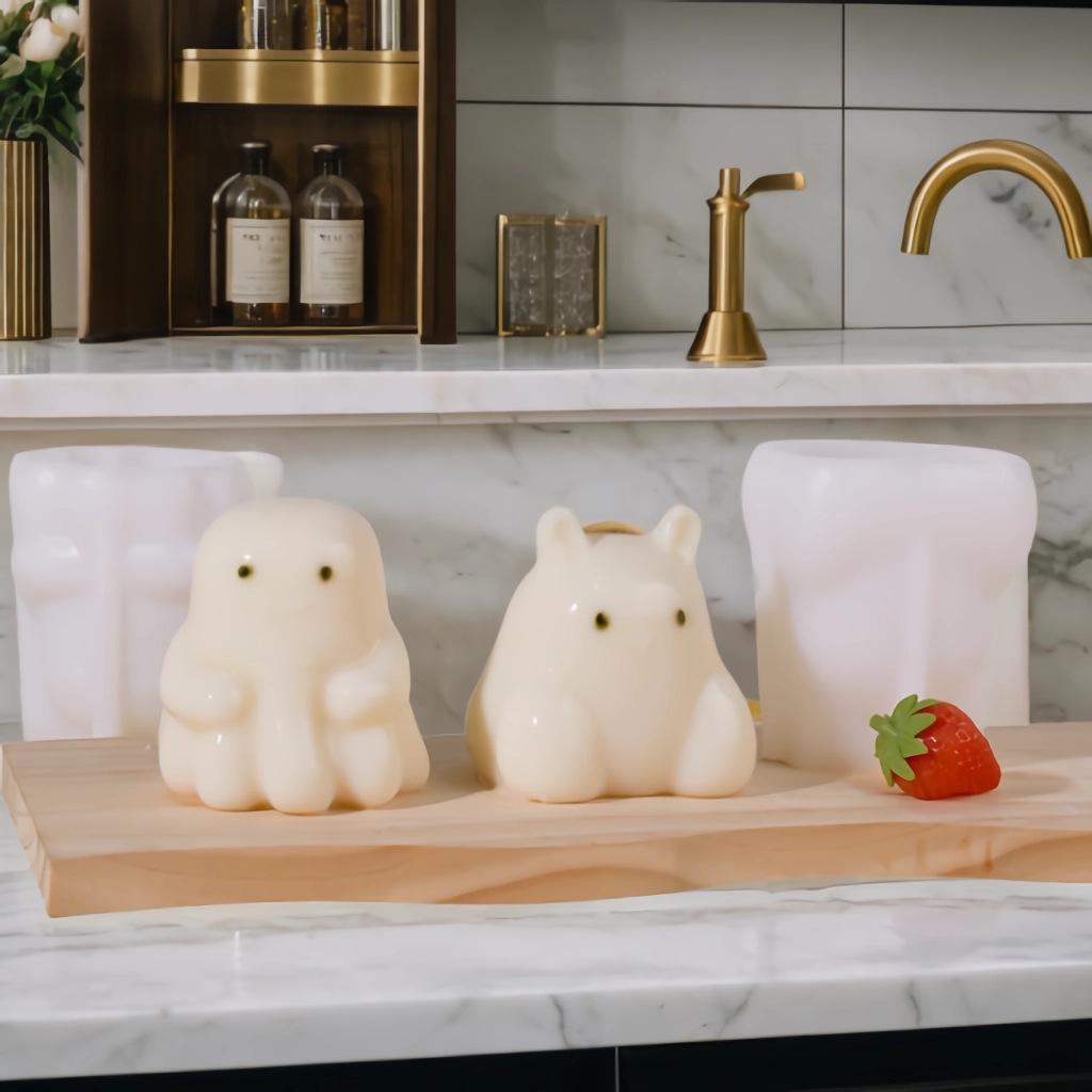 DIY Cartoon Dog Rabbit Jelly Mold Silicone Mousse Cake Pudding Custard Making Tool