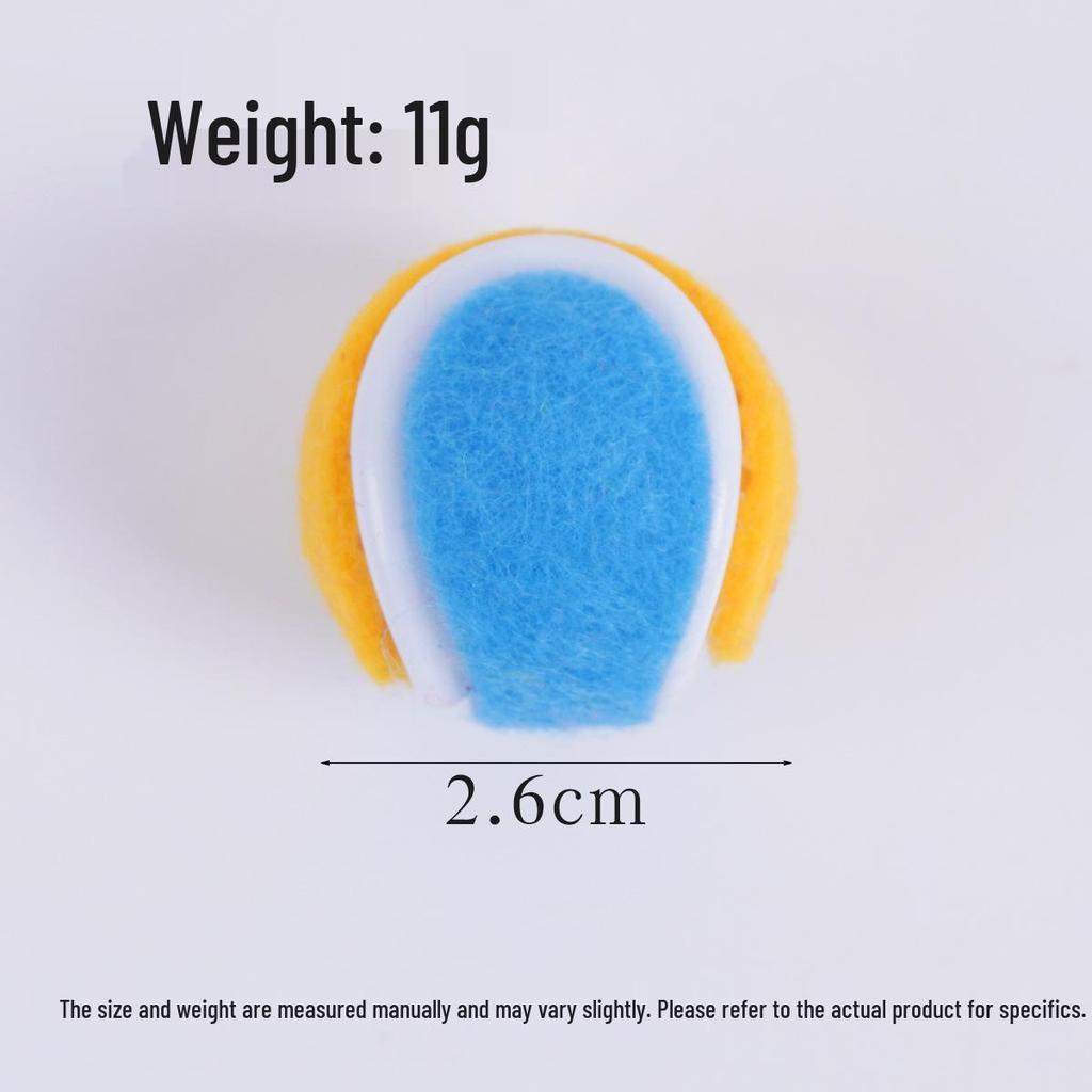 Mini Plush Tennis Ball Keychain - Creative DIY Sports Bag Pendant and Photography Prop