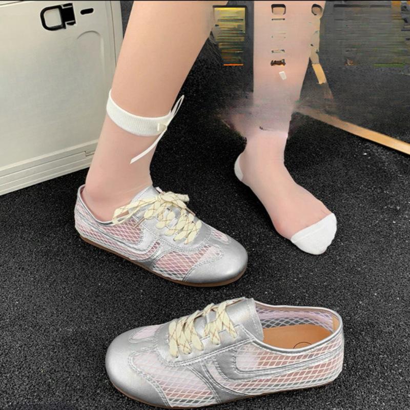 Mesh shoes breathable German training 2025 summer lightweight new Forrest Gump shoes versatile flat-bottomed sports and leisure shoes trend