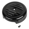 8" For Harley Sportster XL 2012-UP Softail FLST FXST 2011-2017 Motorcycle Air Cleaner Cover Plain Black Round Stripe Style