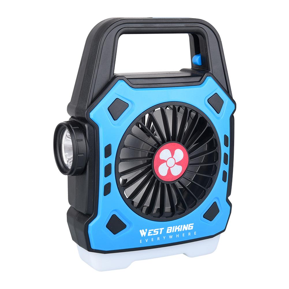 Ventilator de camping multifuncțional Lumină portabilă în aer liber Reîncărcare rapidă Lumină manuală Ventilator electric pentru