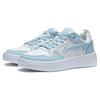 Li Ning Line 2.0 Slip Resistant Abrasion Resistant Low Top Skateboard Shoes Women's White Blue AGCT338-3
