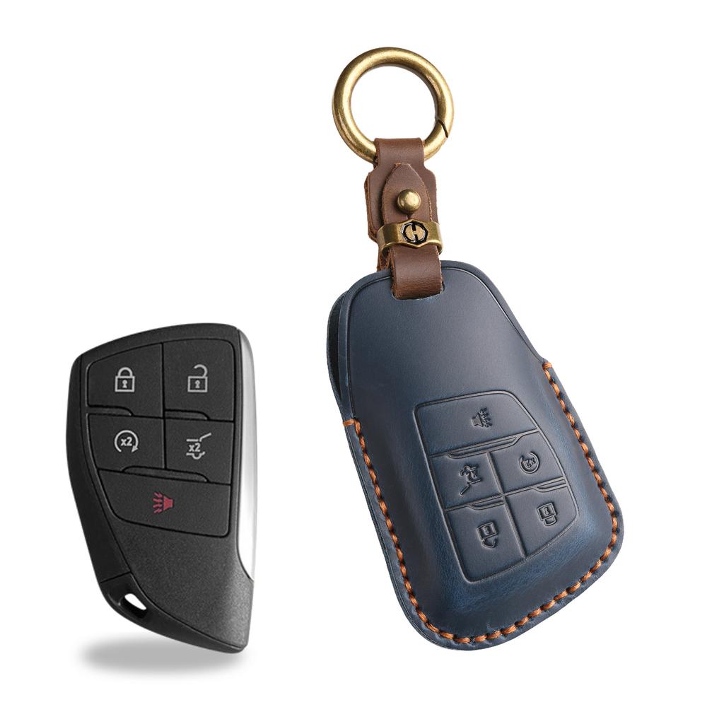 Retro Leather Key Cover For New Buick Envision High-End Leather Protection Car Key Protection Bag