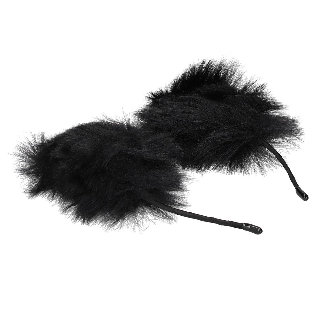 Artificial Furry Cat Ears Headband Women Headwear Hairband for Party Cosplay Daily Life
